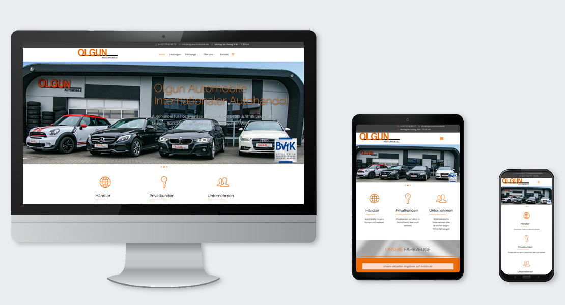 Webseite Olgun Automobile