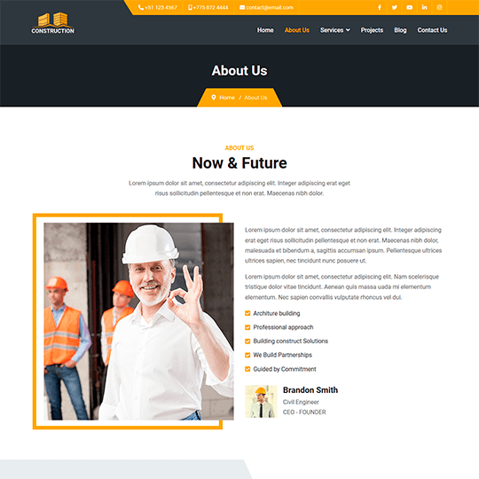 about us construction